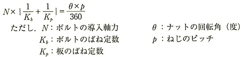 ナットの回転量とボルトに導入される軸力の式.jpeg