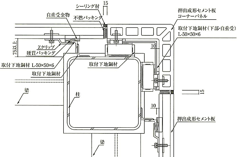 図8.5.4_横張り工法(スライド工法)の取付け例(その3)コーナー部平面.jpeg